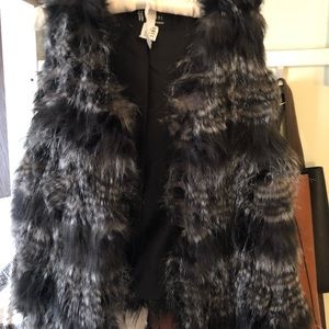 Faux fur vest